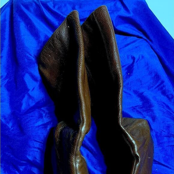 Cole Haan- Nikeair- Vintage Brown Leather Boots- Knee High - Picture 4 of 11